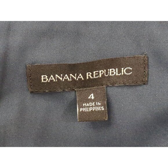 Banana Republic Sheath Dress Womens 4 Blue Brown Plaid Preppy Chic Career - Picture 7 of 12